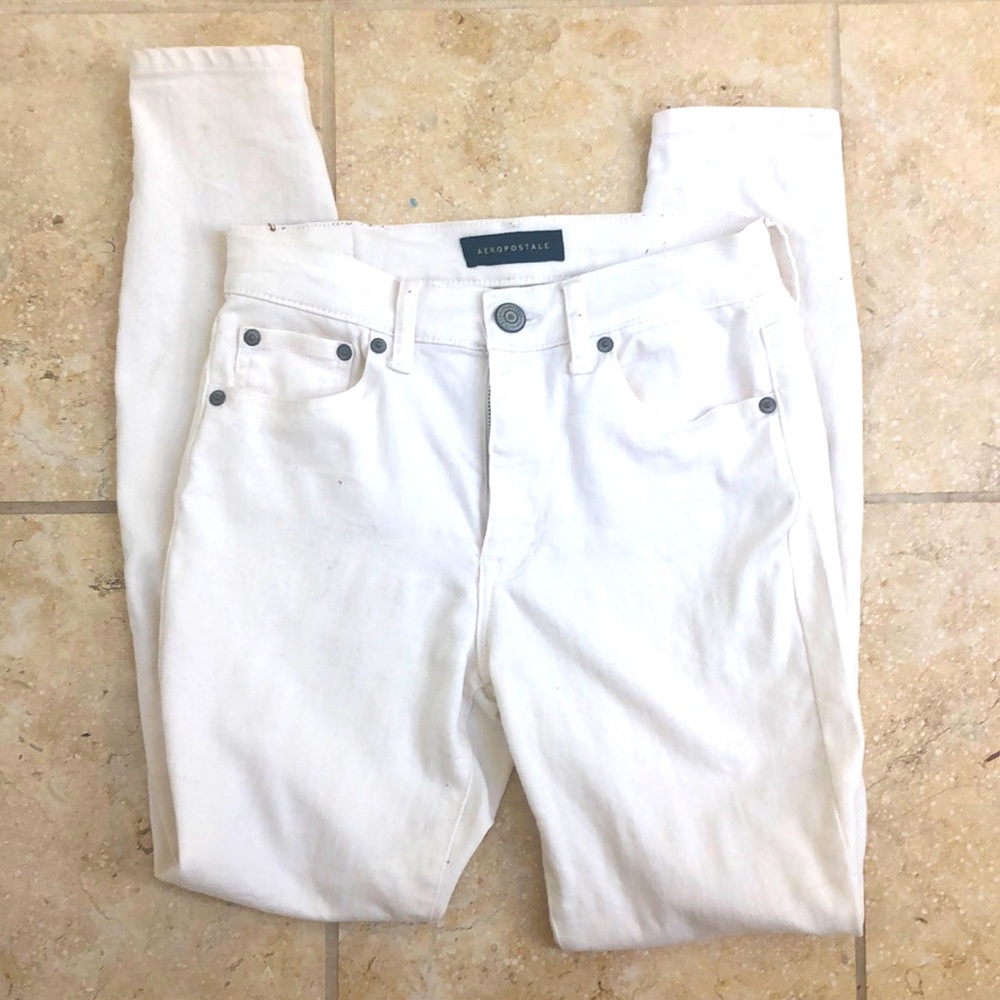 Aeropostale Cream Jeggings